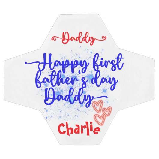 Happy First Vaderdag Papa | Voetbal (Enkel)