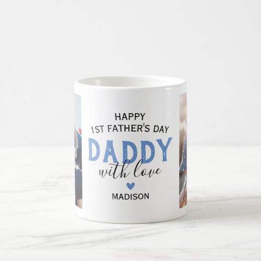 Happy First Vaderdag Photo Coffee Mok (Center)