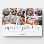 Happy First Vaderdag Photo Collage Fotoplaat (voorkant)