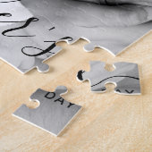 Happy First Vaderdag Photo Dad Gift Legpuzzel (Zijkant)