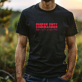 Happy First Vaderdag rode letter humor T-shirt