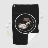 Happy First Vaderdag Sonogram Golfhanddoek (Insitu)