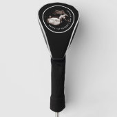 Happy First Vaderdag Sonogram Photo Golf Club Golfheadcover (Voorkant)