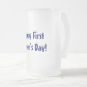 Happy First, Vaderdag!-Stein/Mok Matglas Bierpul (Voorkant rechts)