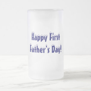 Happy First, Vaderdag!-Stein/Mok Matglas Bierpul
