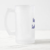 Happy First, Vaderdag!-Stein/Mok Matglas Bierpul (Links)