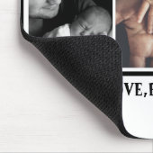 Happy First Vaderdag Typography Custom Photo Muismat (Hoek)