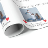 Happy First Vaderdag van mama en Baby | Cadeaupapier (Rol Hoek)