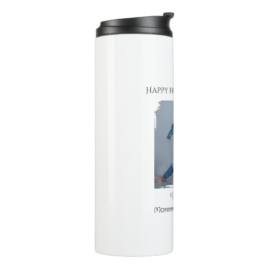 Happy First Vaderdag van mama en Baby | Thermosbeker (Gedraaid links)