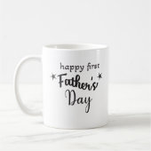 Happy first vaderdag voor nieuwe vader koffiemok (Links)