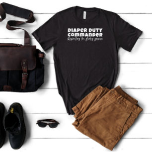 Happy First Vaderdag witte letter humor T-shirt