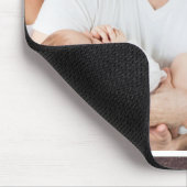 Happy First Vaderdag Wood 5 Photo Collage Muismat (Hoek)