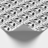 Happy First Vaderdag woordkunst Cadeaupapier (Hoek)