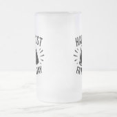 Happy First Vaderdag woordkunst Matglas Bierpul (Center)