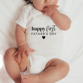 Happy First Vaders Dag Hart - Baby Romper