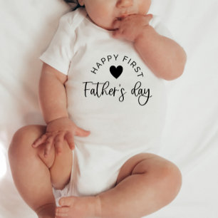 Happy First Vaders Dag Hart - Baby Romper
