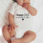 Happy First Vaders Dag Hart - Baby Romper
