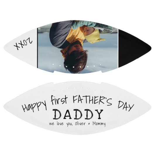 Happy first Vader's Day Papa Foto van papa American Football (Panelen)