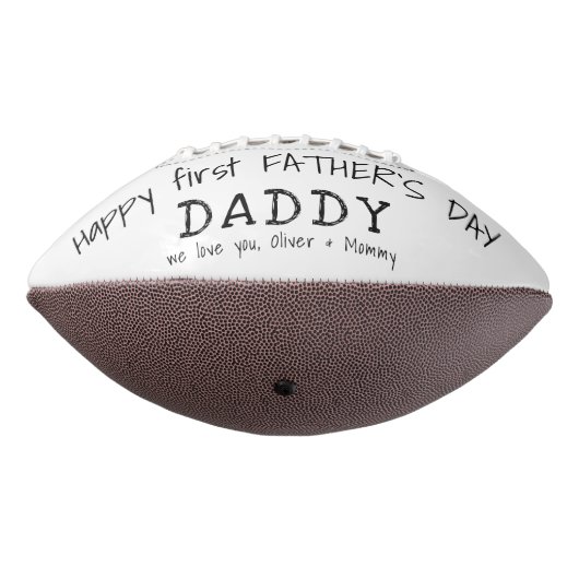 Happy first Vader's Day Papa Foto van papa American Football (Gedraaid 270)