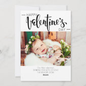 Happy First Valentijnsdag voor Baby Feestdagenkaart (Achterkant)