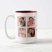 Happy First Valentine's Day Custom Coffee Mug  Tweekleurige Koffiemok (Links)