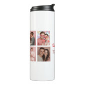 Happy First Valentine's Day Custom Thermal Tumbler Thermosbeker (Gedraaid links)