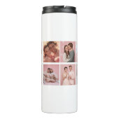 Happy First Valentine's Day Custom Thermal Tumbler Thermosbeker (Achterkant)