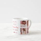 Happy First Valentine's Day Together Espresso Mug Kop (Voorkant rechts)