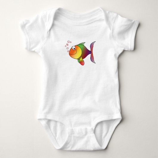 Happy Fish Baby T-shirt (Voorkant)