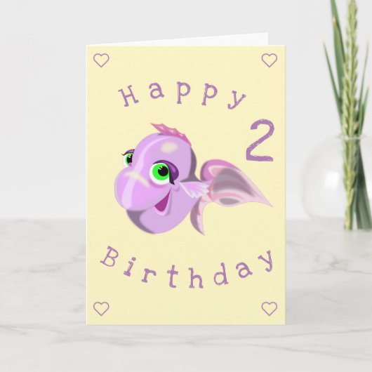 Happy Fish Funny Birthday Kaart -  (Voorkant)