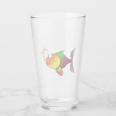 Happy fish Glass Glas (Voorkant)