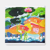 Happy fish magneet (Voorkant)