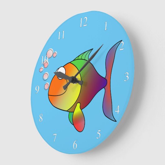 Happy Fish Small Numbers Grote Klok (Hoek)