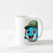 Happy Fishing Buddy Cartoon Fish Koffiemok (Voorkant rechts)