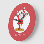 Happy Fitness oefent Kerstmis uit met de Kerstman Grote Klok (Hoek)