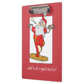 Happy Fitness oefent Kerstmis uit met de Kerstman Klembord (Links)