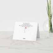 Happy Flamazing Kerstmis Flamingo Wenskaart Kaart (Achterkant)