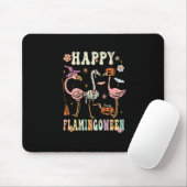 Happy Flamingbetween Witch Pumpkin Mummy Flamingo Muismat (Met muis)