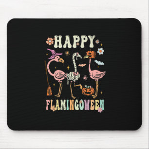 Happy Flamingbetween Witch Pumpkin Mummy Flamingo  Muismat