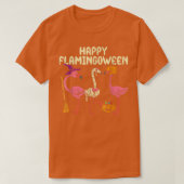 Happy Flamingbetween Witch Pumpkin Mummy Flamingo  T-shirt (Design voorkant)
