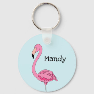Happy Flamingo Persoonlijke Sleutelhanger