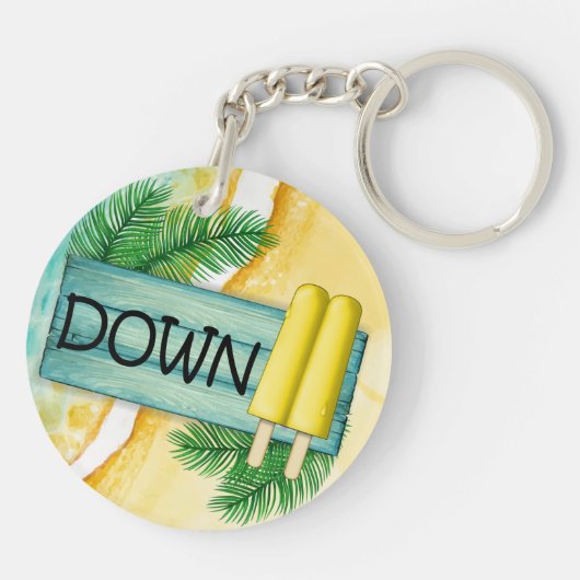 Happy Flamingo SEE BACK Sleutelhanger (Achterkant)