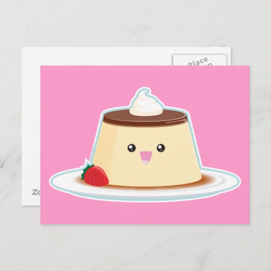 Happy Flan Briefkaart (Voorkant / Achterkant)