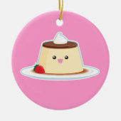 Happy Flan Keramisch Ornament (Voorkant)