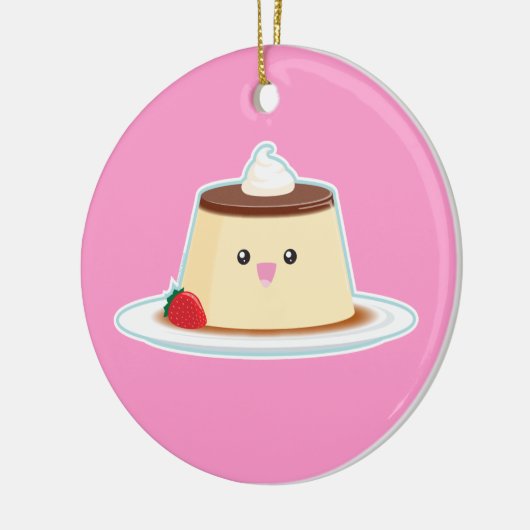 Happy Flan Keramisch Ornament (Links)