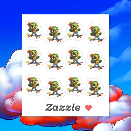 Happy Flappy 12 Sticker Blad