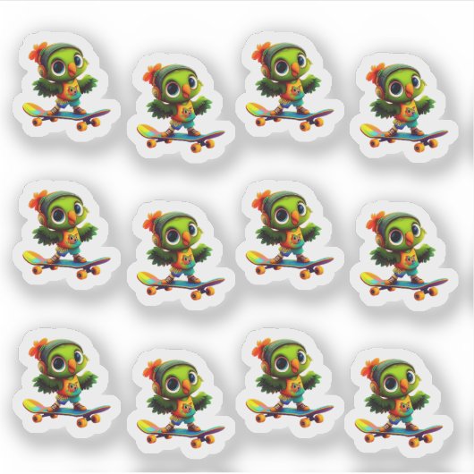 Happy Flappy 12 Sticker Blad (Voorkant)