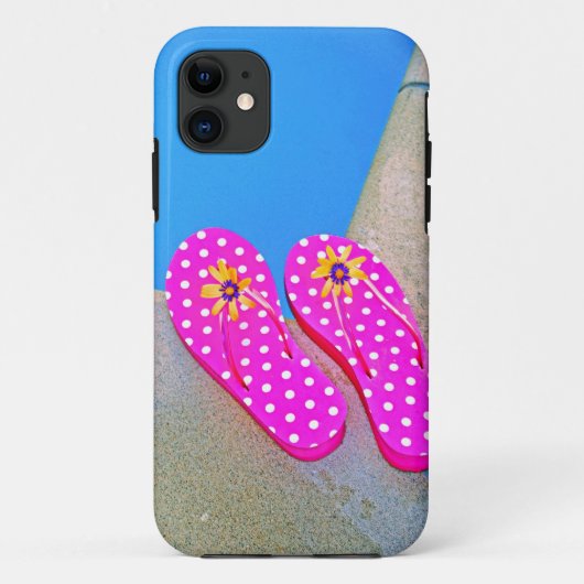 Happy Flip-Flops Case-Mate iPhone Case (Achterkant)