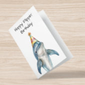 Happy Flippin' Birthday Dolphin Kaart