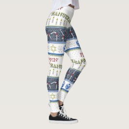Happy Flippin' Hanukkah "Sweater" Leggings